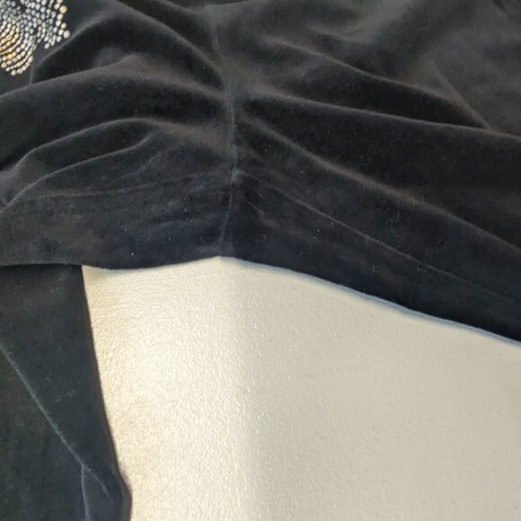 Juicy Couture Size Medium Black Velour Joggers - Picture 9 of 15